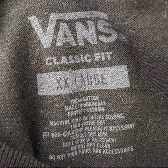 Vans tshirt checkerboard white yellow black decal logo front and back skater - Picture 5 of 5